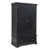 Toulouse Black Painted Double Wardrobe with Drawer - £50 OFF SUMMER SALE - 6 Toulouse Black Painted Double Wardrobe with Drawer - £50 OFF SUMMER SALE - 6