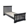 Toulouse Black Painted 3 Foot Slatted Single Bed - £30 OFF FLASH SALE - 6 Toulouse Black Painted 3 Foot Slatted Single Bed - £30 OFF FLASH SALE - 6
