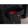 Toulouse Black Painted 3 Drawer Grande Large Assembled Bedside Table - £50 OFF SUMMER SALE - 4 Toulouse Black Painted 3 Drawer Grande Large Assembled Bedside Table - £50 OFF SUMMER SALE - 4