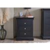 Toulouse Black Painted 3 Drawer Grande Large Assembled Bedside Table - £50 OFF SUMMER SALE - 3 Toulouse Black Painted 3 Drawer Grande Large Assembled Bedside Table - £50 OFF SUMMER SALE - 3