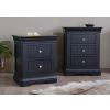 Toulouse Black Painted 3 Drawer Grande Large Assembled Bedside Table - £50 OFF SUMMER SALE - 5 Toulouse Black Painted 3 Drawer Grande Large Assembled Bedside Table - £50 OFF SUMMER SALE - 5