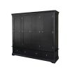 Toulouse Black Painted 4 Door Quad Extra Large Wardrobe - £300 OFF SUMMER SALE - 2 Toulouse Black Painted 4 Door Quad Extra Large Wardrobe - £300 OFF SUMMER SALE - 2