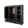Toulouse Black Painted 4 Door Quad Extra Large Wardrobe - £300 OFF SUMMER SALE - 5 Toulouse Black Painted 4 Door Quad Extra Large Wardrobe - £300 OFF SUMMER SALE - 5