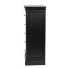 Toulouse Black Painted 5 Drawer Tallboy Chest of Drawers - £40 OFF SUMMER SALE - 5 Toulouse Black Painted 5 Drawer Tallboy Chest of Drawers - £40 OFF SUMMER SALE - 5
