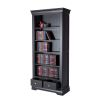 Toulouse Black Painted Tall Bookcase 2 Drawers - £70 OFF SUMMER SALE - 4 Toulouse Black Painted Tall Bookcase 2 Drawers - £70 OFF SUMMER SALE - 4
