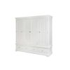Toulouse Grey Painted Extra Large 4 Door Quad Wardrobe - £300 OFF FLASH SALE - 4 Toulouse Grey Painted Extra Large 4 Door Quad Wardrobe - £300 OFF FLASH SALE - 4
