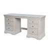 Toulouse Double Pedestal Grey Painted Large Dressing Table / Desk - £40 OFF SUMMER SALE - 4 Toulouse Double Pedestal Grey Painted Large Dressing Table / Desk - £40 OFF SUMMER SALE - 4