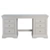 Toulouse Double Pedestal Grey Painted Large Dressing Table / Desk - £40 OFF SUMMER SALE - 5 Toulouse Double Pedestal Grey Painted Large Dressing Table / Desk - £40 OFF SUMMER SALE - 5