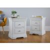 Pair of Toulouse Grey 2 Drawer Fully Assembled Bedside Tables - SUMMER SALE - 2 Pair of Toulouse Grey 2 Drawer Fully Assembled Bedside Tables - SUMMER SALE - 2