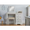 Toulouse Grey Painted Single Pedestal Dressing Table / Desk - £40 OFF SUMMER SALE - 4
