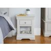 Toulouse Grey Painted One Drawer Fully Assembled Bedside Table - 10% OFF SUMMER SALE - 10