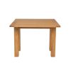 Lichfield Flip Top 100cm 50cm Oak Table 2 Churchill Brown Leather Oak Chair Set - SUMMER SALE - 6