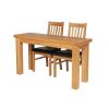 Lichfield Narrow Flip Top Oak Extending Table 140cm x 45cm - SUMMER SALE - 7