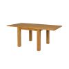 Flip Top 90cm 180cm Extending Oak Table 2 Churchill Brown Leather Chair Set - 4 Flip Top 90cm 180cm Extending Oak Table 2 Churchill Brown Leather Chair Set - 4