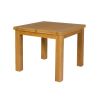 Flip Top 90cm 180cm Extending Oak Table 2 Churchill Brown Leather Chair Set - 6 Flip Top 90cm 180cm Extending Oak Table 2 Churchill Brown Leather Chair Set - 6