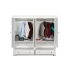 Toulouse White Painted 4 Door Double Hanging Quad Extra Large Wardrobe - £300 OFF FLASH SALE - 6 Toulouse White Painted 4 Door Double Hanging Quad Extra Large Wardrobe - £300 OFF FLASH SALE - 6