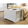 Toulouse White Painted Storage Blanket Box Ottoman - SUMMER SALE - 2 Toulouse White Painted Storage Blanket Box Ottoman - SUMMER SALE - 2