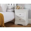 Toulouse White Painted 2 Drawer Large Assembled Bedside Table - £40 OFF SUMMER SALE - 3 Toulouse White Painted 2 Drawer Large Assembled Bedside Table - £40 OFF SUMMER SALE - 3