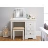Toulouse White Painted Dressing Table Mirror Stool Bedroom Set - SUMMER SALE - 3