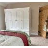 Toulouse White Painted 4 Door Quad Extra Large Wardrobe - £300 OFF FLASH SALE - 2 Toulouse White Painted 4 Door Quad Extra Large Wardrobe - £300 OFF FLASH SALE - 2
