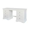 Toulouse White Painted Double Pedestal Large Dressing Table / Home Office Desk - £40 OFF SUMMER SALE - 5 Toulouse White Painted Double Pedestal Large Dressing Table / Home Office Desk - £40 OFF SUMMER SALE - 5