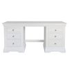 Toulouse White Painted Double Pedestal Large Dressing Table / Home Office Desk - £40 OFF SUMMER SALE - 6 Toulouse White Painted Double Pedestal Large Dressing Table / Home Office Desk - £40 OFF SUMMER SALE - 6