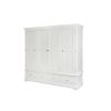 Toulouse White Painted 4 Door Quad Extra Large Wardrobe - £300 OFF FLASH SALE - 5 Toulouse White Painted 4 Door Quad Extra Large Wardrobe - £300 OFF FLASH SALE - 5