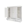 Toulouse White Painted 4 Door Quad Extra Large Wardrobe - £300 OFF FLASH SALE - 8 Toulouse White Painted 4 Door Quad Extra Large Wardrobe - £300 OFF FLASH SALE - 8