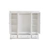 Toulouse White Painted 4 Door Quad Extra Large Wardrobe - £300 OFF FLASH SALE - 12 Toulouse White Painted 4 Door Quad Extra Large Wardrobe - £300 OFF FLASH SALE - 12
