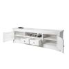 Toulouse White Painted Grande 210cm Extra Large Assembled TV Unit - £70 OFF FLASH SALE - 10 Toulouse White Painted Grande 210cm Extra Large Assembled TV Unit - £70 OFF FLASH SALE - 10