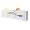 Toulouse White Painted Grande 210cm Extra Large Assembled TV Unit - £70 OFF FLASH SALE - 6 Toulouse White Painted Grande 210cm Extra Large Assembled TV Unit - £70 OFF FLASH SALE - 6