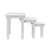 Toulouse White Painted Assembled Nest Of 3 Tables - SUMMER SALE - 8 Toulouse White Painted Assembled Nest Of 3 Tables - SUMMER SALE - 8