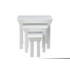 Toulouse White Painted Assembled Nest Of 3 Tables - SUMMER SALE - 9 Toulouse White Painted Assembled Nest Of 3 Tables - SUMMER SALE - 9