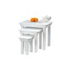 Toulouse White Painted Assembled Nest Of 3 Tables - SUMMER SALE - 10 Toulouse White Painted Assembled Nest Of 3 Tables - SUMMER SALE - 10