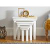Toulouse White Painted Assembled Nest Of 3 Tables - SUMMER SALE - 3 Toulouse White Painted Assembled Nest Of 3 Tables - SUMMER SALE - 3