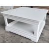 Toulouse White Painted 90cm Square Assembled Coffee Table With Shelf - £20 OFF SUMMER SALE - 11 Toulouse White Painted 90cm Square Assembled Coffee Table With Shelf - £20 OFF SUMMER SALE - 11