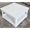 Toulouse White Painted 90cm Square Assembled Coffee Table With Shelf - £20 OFF SUMMER SALE - 12 Toulouse White Painted 90cm Square Assembled Coffee Table With Shelf - £20 OFF SUMMER SALE - 12