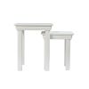 Toulouse White Painted Assembled Nest Of Two Tables - SUMMER SALE - 13 Toulouse White Painted Assembled Nest Of Two Tables - SUMMER SALE - 13
