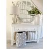 Toulouse White Painted 3 Drawer Large Assembled Console Table - £70 OFF SUMMER SALE - 3 Toulouse White Painted 3 Drawer Large Assembled Console Table - £70 OFF SUMMER SALE - 3