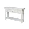 Toulouse White Painted 3 Drawer Large Assembled Console Table - £70 OFF SUMMER SALE - 6 Toulouse White Painted 3 Drawer Large Assembled Console Table - £70 OFF SUMMER SALE - 6