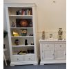 Toulouse White Painted Tall Fully Assembled Bookcase 2 Drawers - SUMMER SALE - 2 Toulouse White Painted Tall Fully Assembled Bookcase 2 Drawers - SUMMER SALE - 2