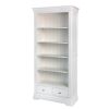 Toulouse White Painted Tall Fully Assembled Bookcase 2 Drawers - SUMMER SALE - 7 Toulouse White Painted Tall Fully Assembled Bookcase 2 Drawers - SUMMER SALE - 7