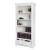 Toulouse White Painted Tall Fully Assembled Bookcase 2 Drawers - SUMMER SALE - 9 Toulouse White Painted Tall Fully Assembled Bookcase 2 Drawers - SUMMER SALE - 9