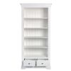 Toulouse White Painted Tall Fully Assembled Bookcase 2 Drawers - SUMMER SALE - 12 Toulouse White Painted Tall Fully Assembled Bookcase 2 Drawers - SUMMER SALE - 12