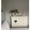 Toulouse White Painted Large Grande 2 Over 2 Assembled Chest Drawers - £150 OFF SUMMER SALE - 6