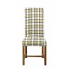 Harrogate Check Green Herringbone Fabric Dining Chair Oak Legs - SUMMER SALE - 6 Harrogate Check Green Herringbone Fabric Dining Chair Oak Legs - SUMMER SALE - 6