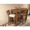Java Cross Oak Bar Stool with Beige Linen Seat Pad - £60 OFF FLASH SALE - 2 Java Cross Oak Bar Stool with Beige Linen Seat Pad - £60 OFF FLASH SALE - 2