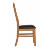 Lichfield Solid Oak Assembled Dining Chair Black Leather - 10% OFF SUMMER SALE - 4