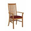 Lichfield Red Leather Carver Oak Dining Chair - £20 OFF SUMMER SALE - 3 Lichfield Red Leather Carver Oak Dining Chair - £20 OFF SUMMER SALE - 3