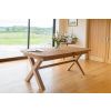 Provence 2.3m Cross Leg Extending Oak Table Oval Corners - £100 OFF SUMMER SALE - 4